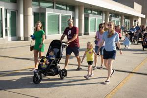 The Condt family from Turnersville walks in Wildwood's annual Baby Parade on the Boardwalk