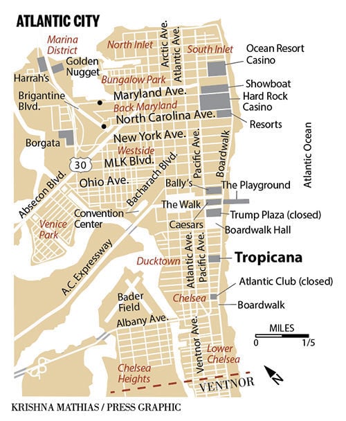 tropicana atlantic city casino floor map