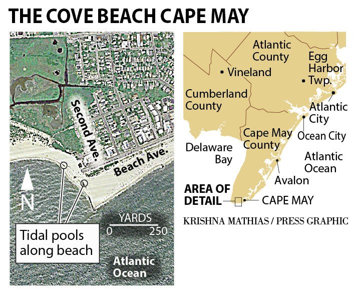 The Cove Beach At Cape May Map 9 2016 Pressofatlanticcity