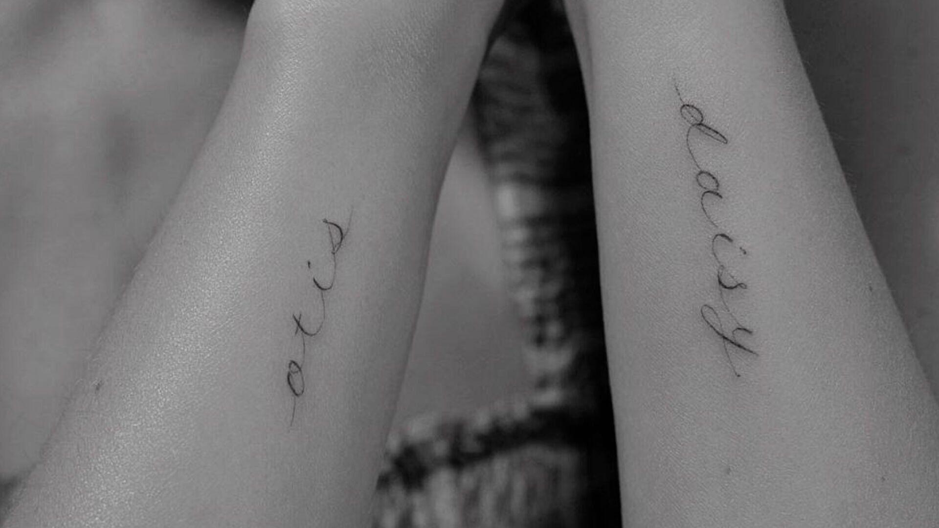 Olivia Wilde unveils tattoos dedicated to two children