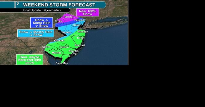 NJ nor'easter snow, rain, wind and coastal flooding forecast - Vimarsana News