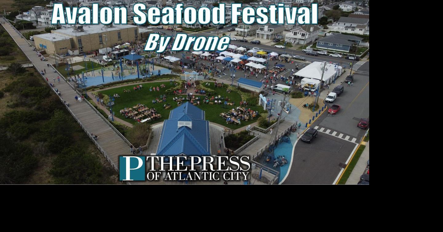 The Avalon Seafood Festival, by drone