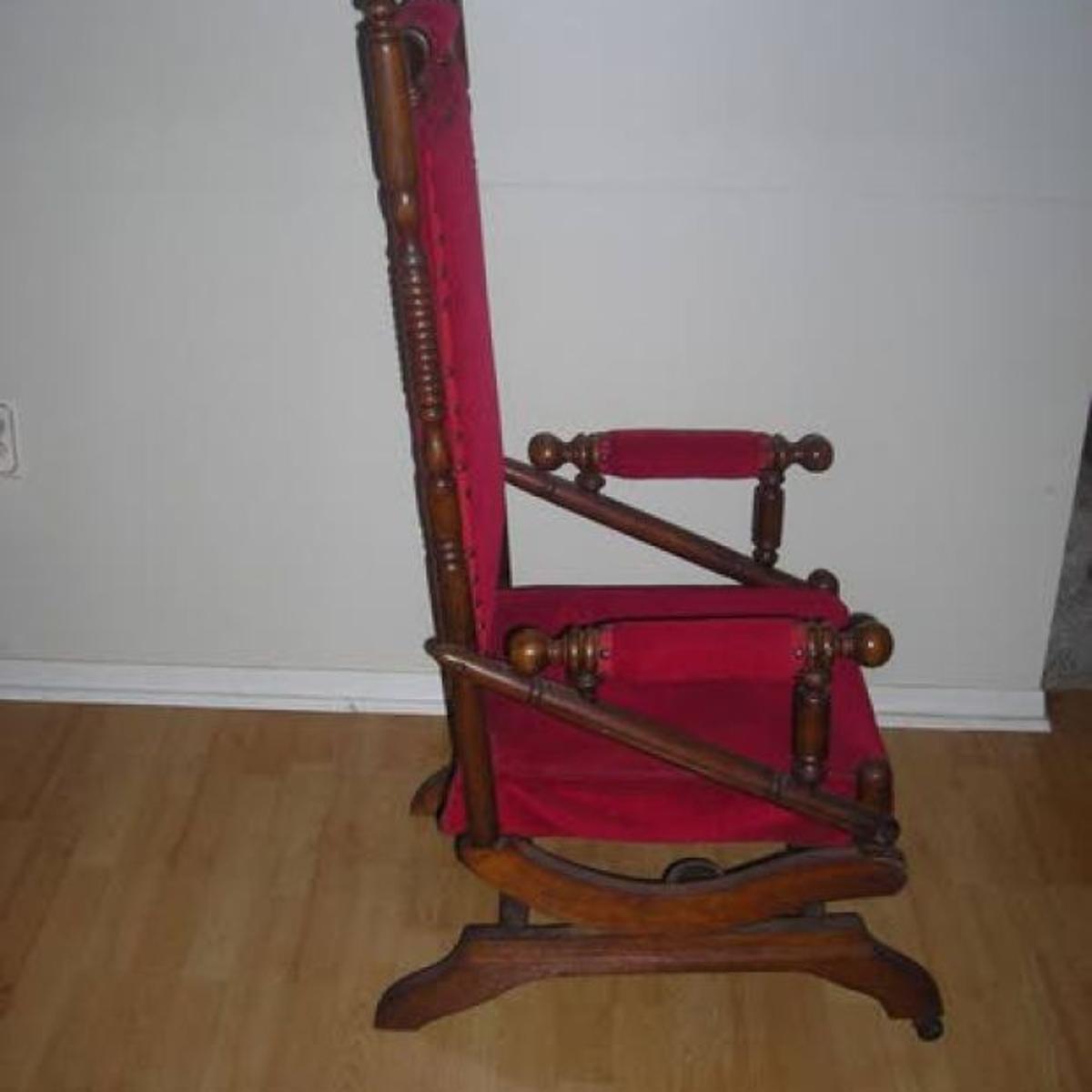 Antiques Collectibles Innovative Patented Chair Rocks On Lifestyles Pressofatlanticcity Com
