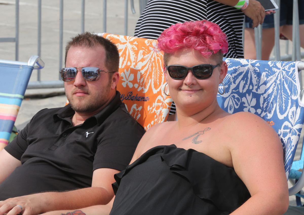 Pink Beach Concert Crowd