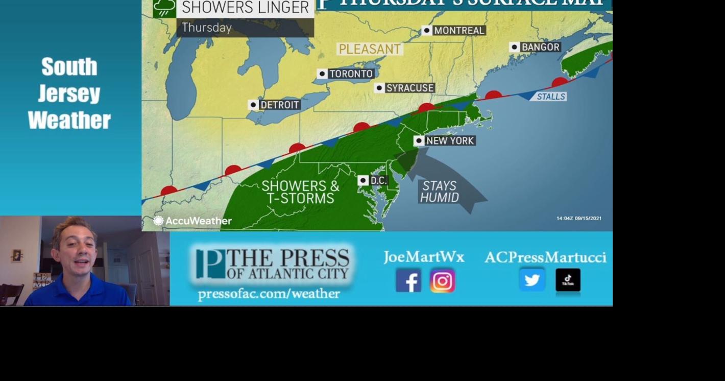The Wednesday night forecast for South Jersey