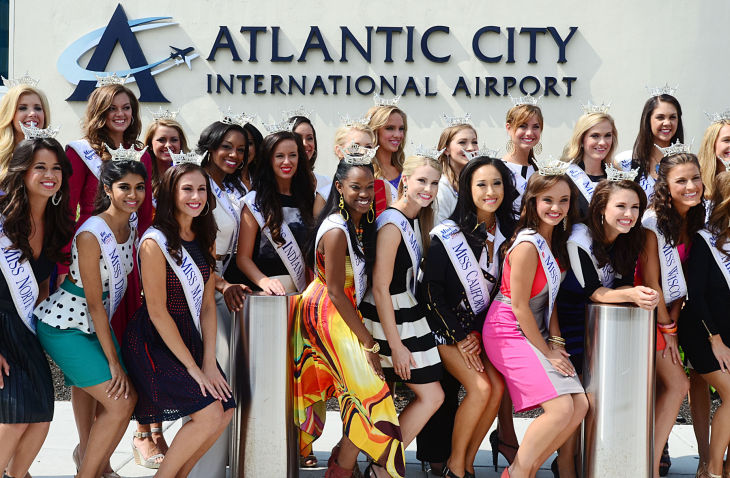 MISS AMERICA ARRIVES