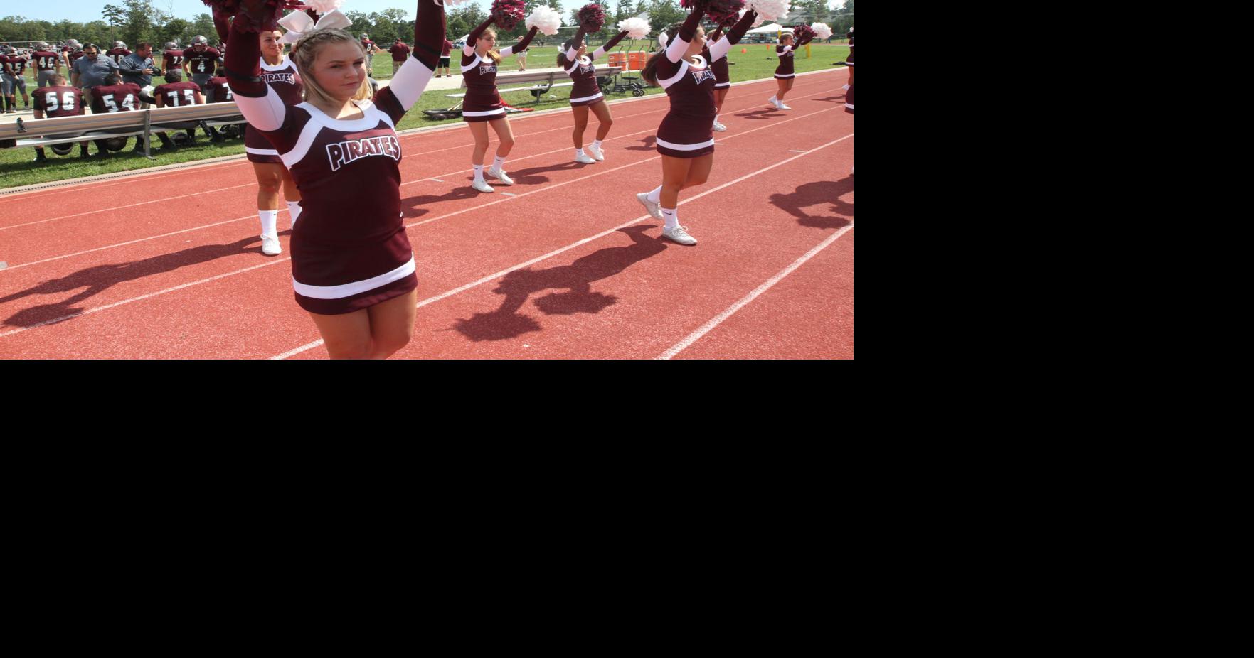 PHOTOS: Cherokee High School cheerleaders perform during the football game  – Trentonian