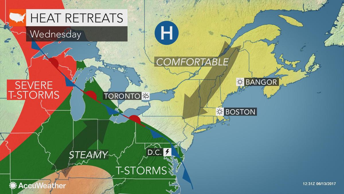 The heat wave is over as much cooler air arrives, but for how long?
