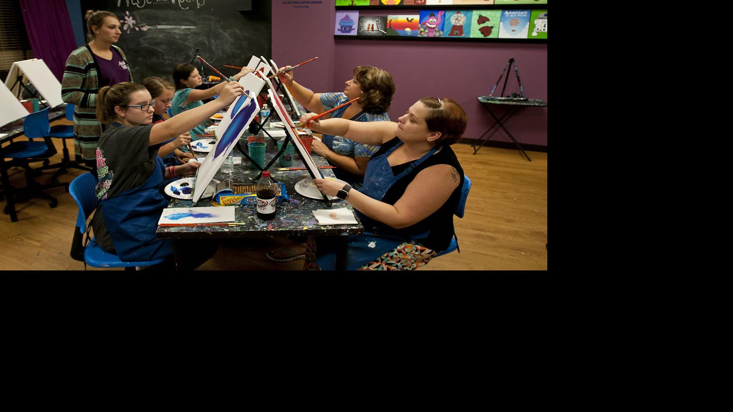 South Jersey Paint Parties Bring Wine Easels And Friends Together