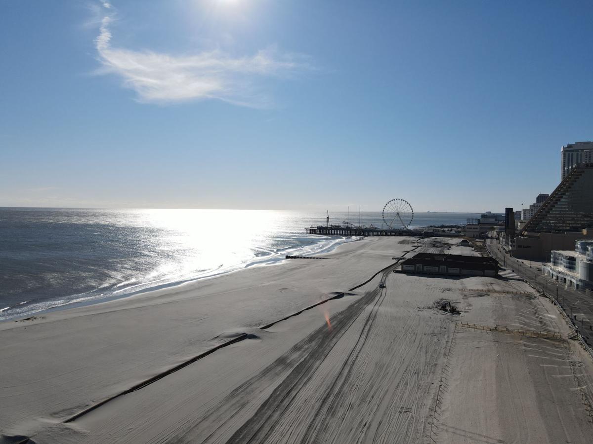 Atlantic City Drone Photos on Sunny, Winter Day