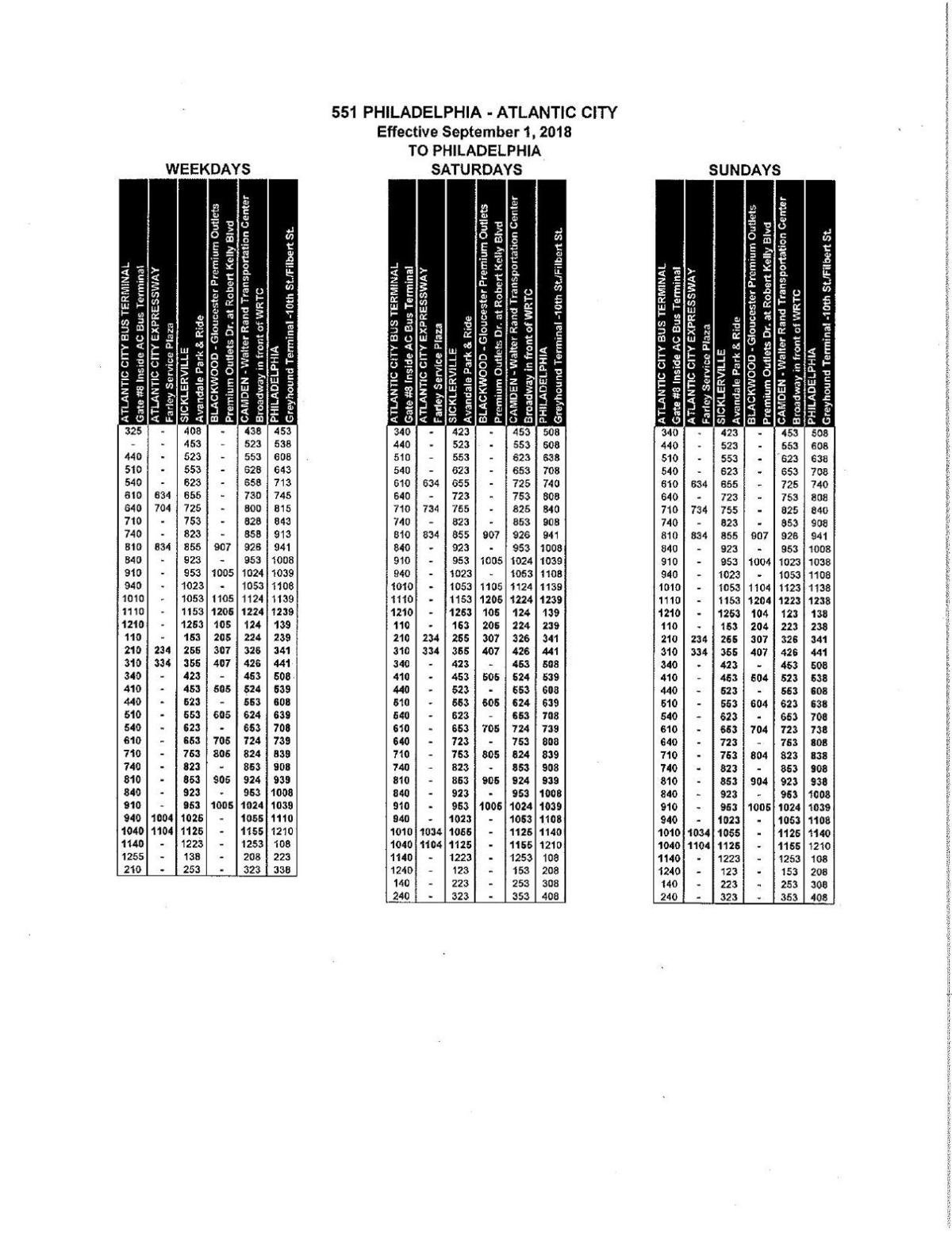 Nj Transit Bus Schedules Examples and Forms