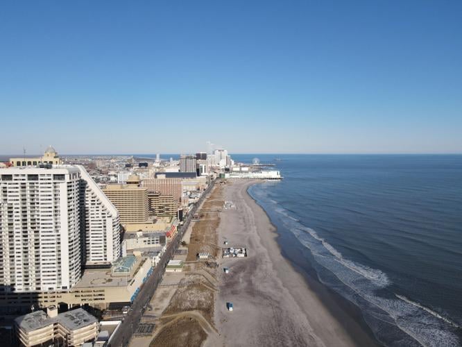 Atlantic City Drone Photos on Sunny, Winter Day