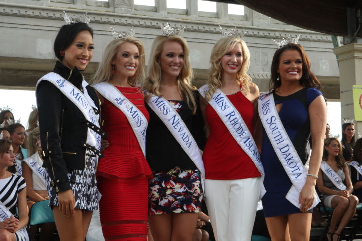 MISS AMERICA ARRIVES