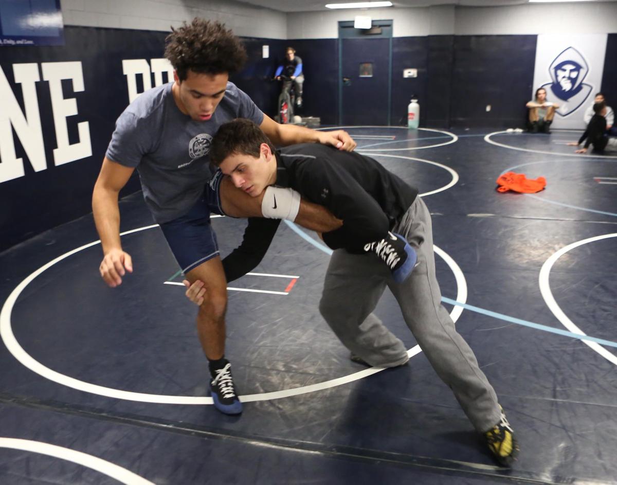 St Augustine wrestling practice Wrestling