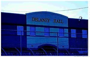 Delaney Hall in Newark, site of ongoing protests and disputes between Trump administration and New Jersey Democratic leaders