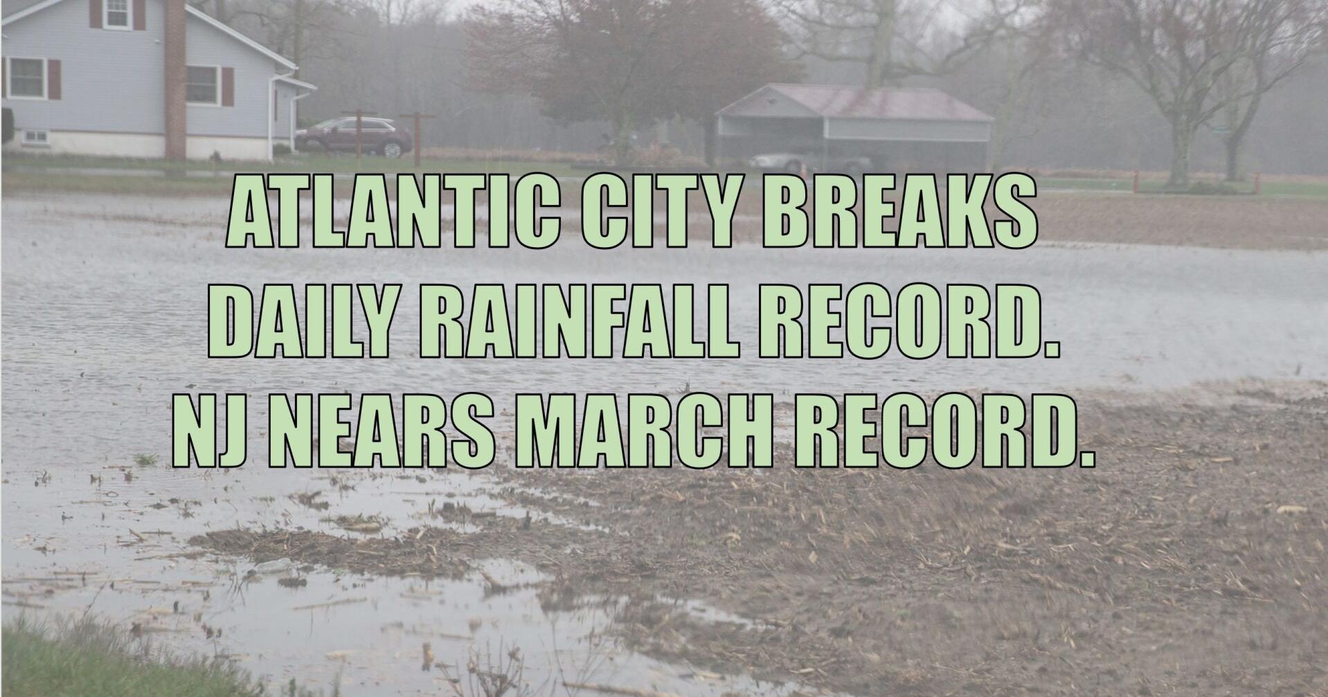 Atlantic City breaks daily rainfall record Thursday - Vimarsana News