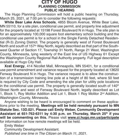 Legals CIT 3-11-21 | Legal Notices | presspubs.com