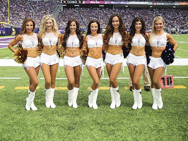 minnesota vikings cheerleader uniform