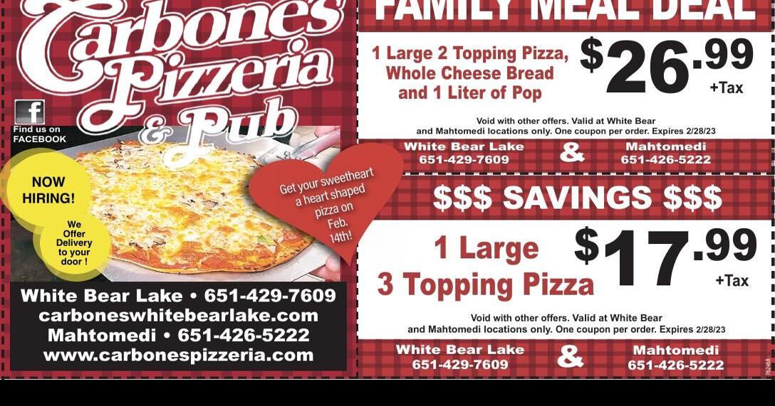 Carbones Pizzeria Coupons
