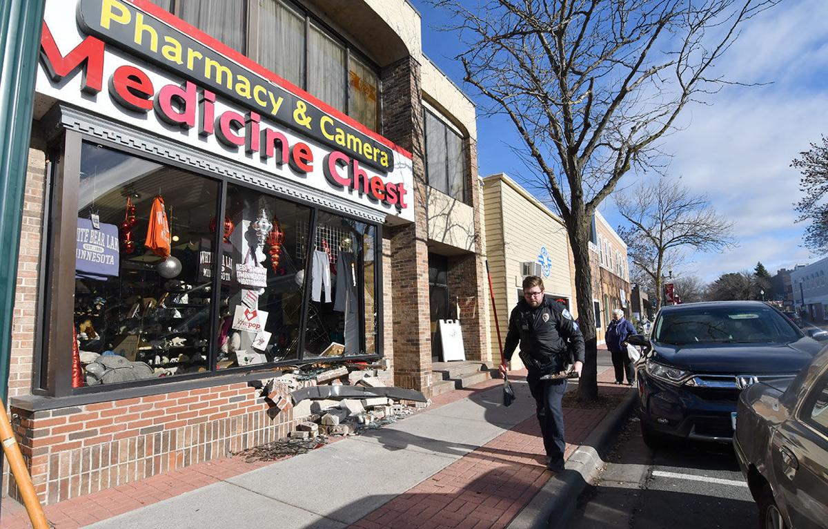 Vehicle smashes into downtown White Bear Lake storefront News