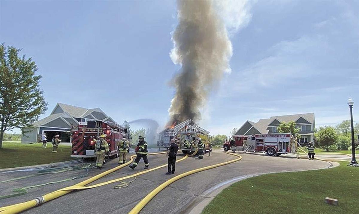 Centerville house fire total loss Quad