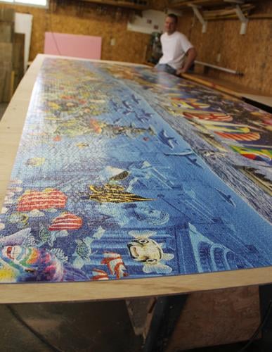Pensioner spends over seven years doing 5,000 piece jigsaw puzzle