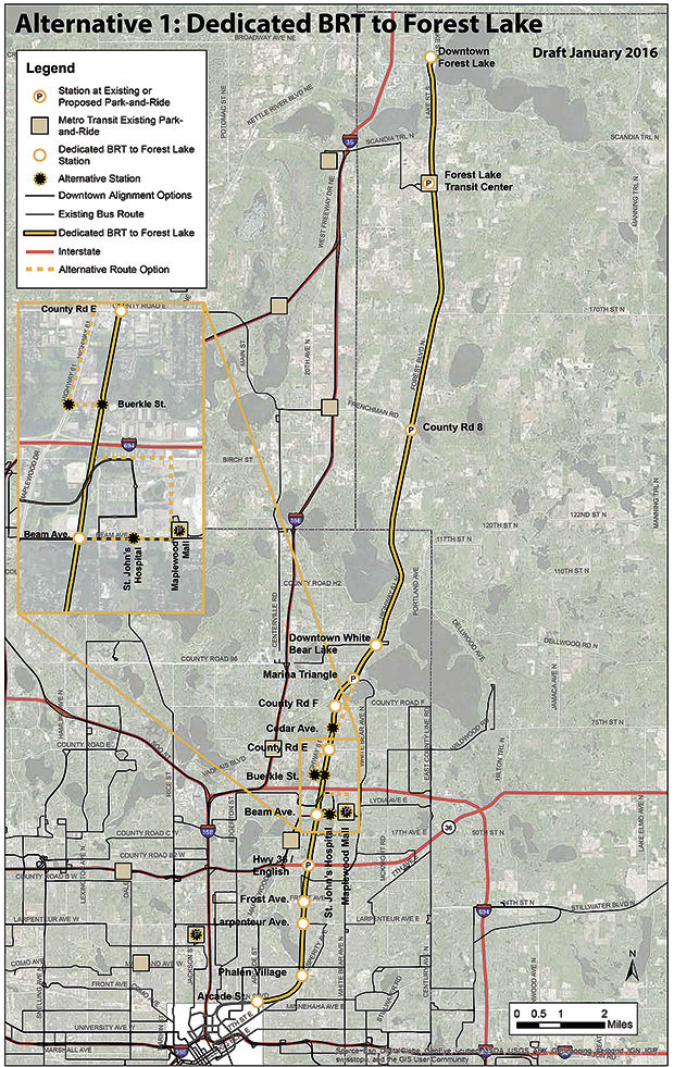 Rush transit through White Bear Lake moving along News