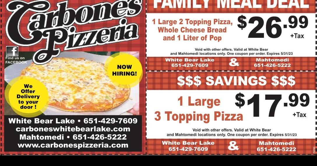 Carbones Pizzeria Coupons