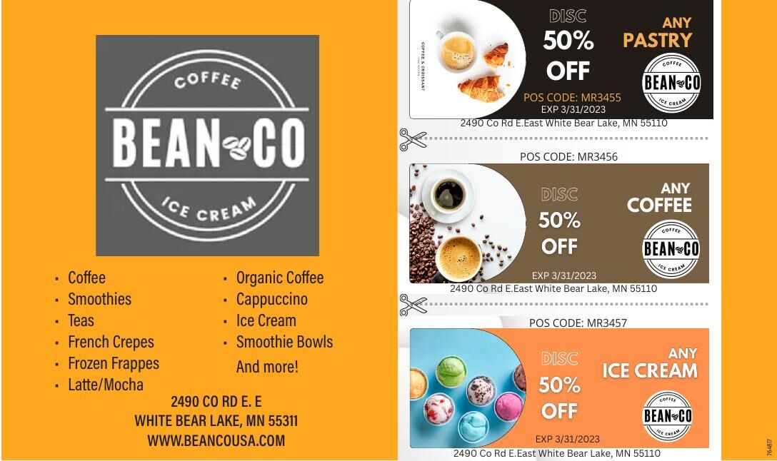 Bean Co. Coupons