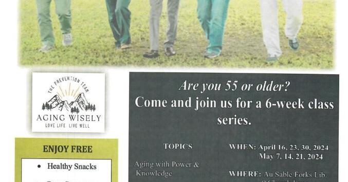 'Aging Wisely,' a six-week series at the Ausable Forks Free Library starts April 16 - Vimarsana News