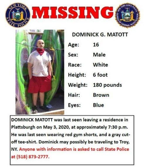 State Police searching for missing Plattsburgh teen
