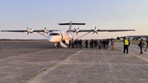Largest battery-electric aircraft completes first flight at PBG