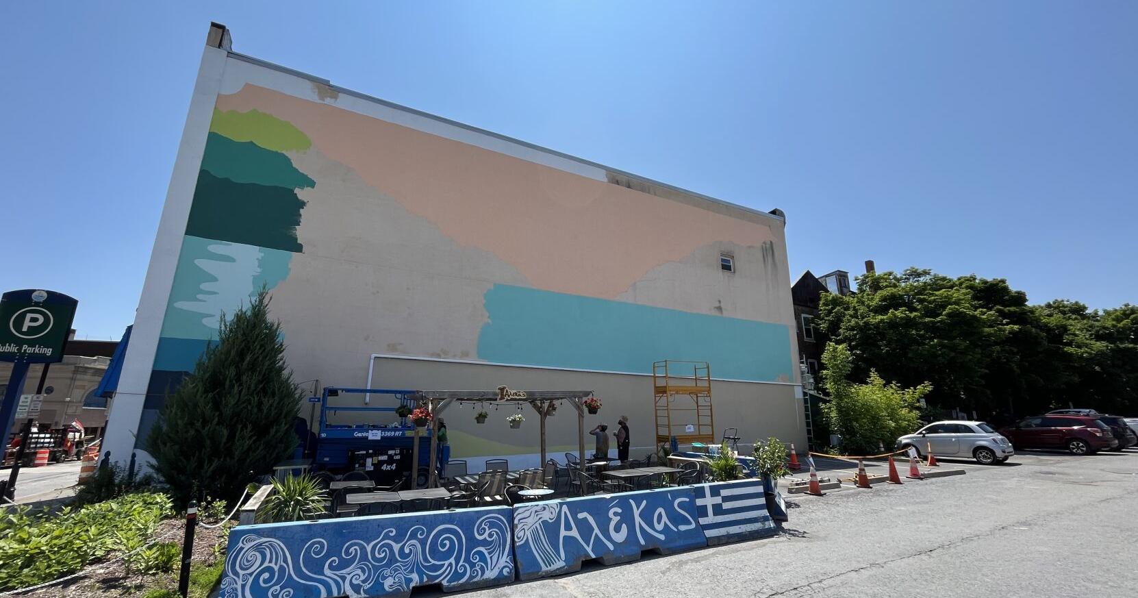 Downtown mural painting begins - Vimarsana News