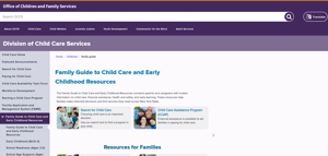 State launches new family guide to childcare