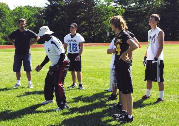 Former NFL greats conduct clinic in Malone, Local Sports