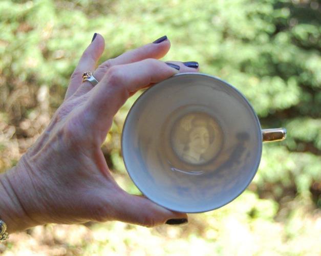 Vintage Old Man Face Mug Coffee / Tea Cup w/ Saucer