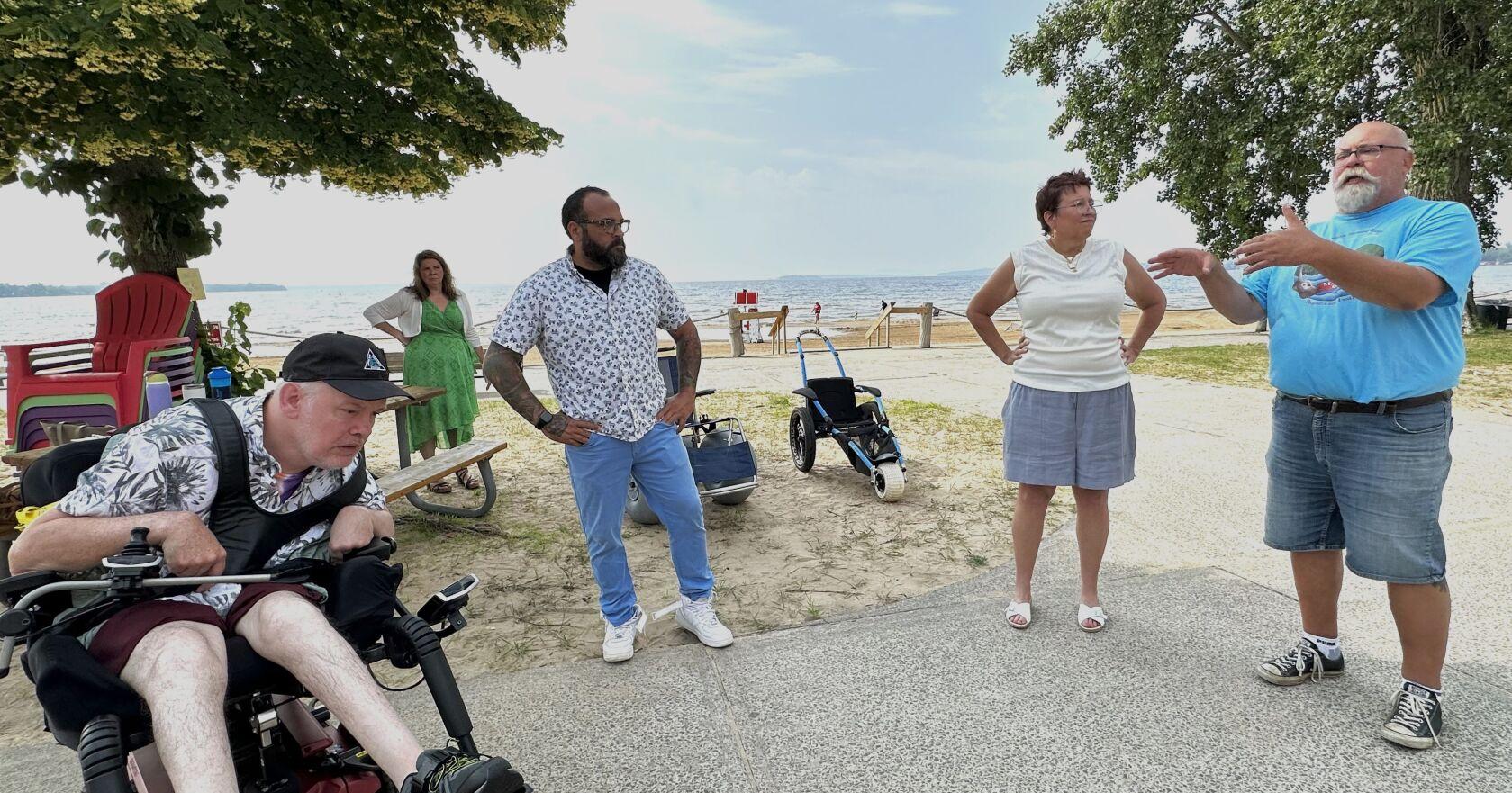 Sunrise Rotary gifts beach accessible wheelchairs, mats to City - Vimarsana News