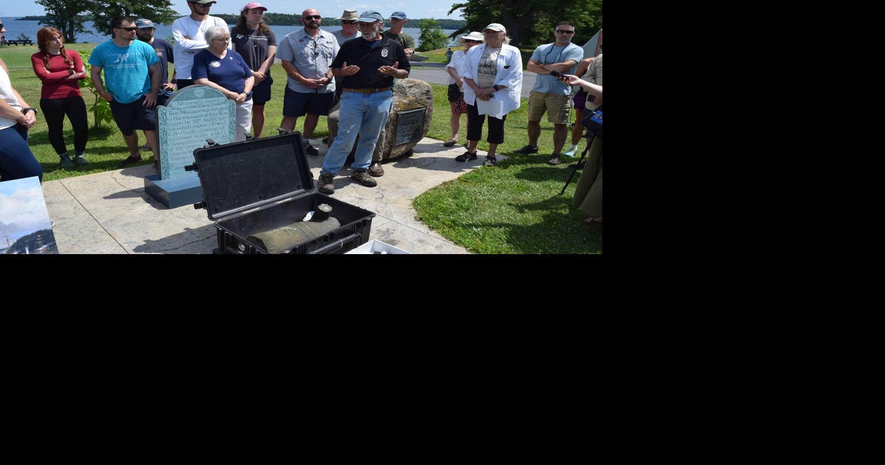 Final part of Revolutionary War cannon recovered from Lake Champlain