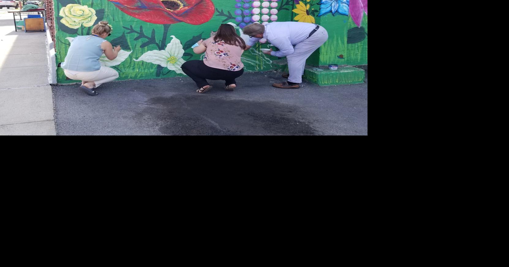 Scenes from the North Country Cat's Meow Thrift Shoppe mural News