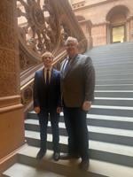 Peru student shadows Stec in Albany