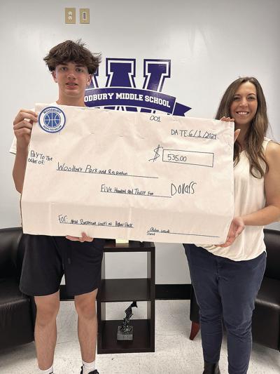 WOODBURY STUDENT RAISES FUNDS FOR BASKETBALL COURTS Community News