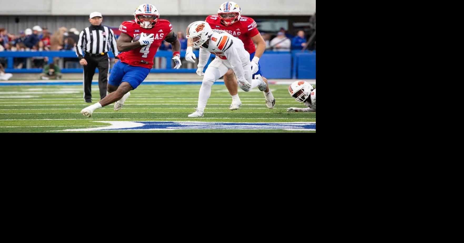 Kansas football’s run game helps Jayhawks dominate Oklahoma State