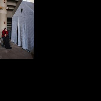 In Beirut's largest stadium, displaced people with disabilities face 'ordeal'