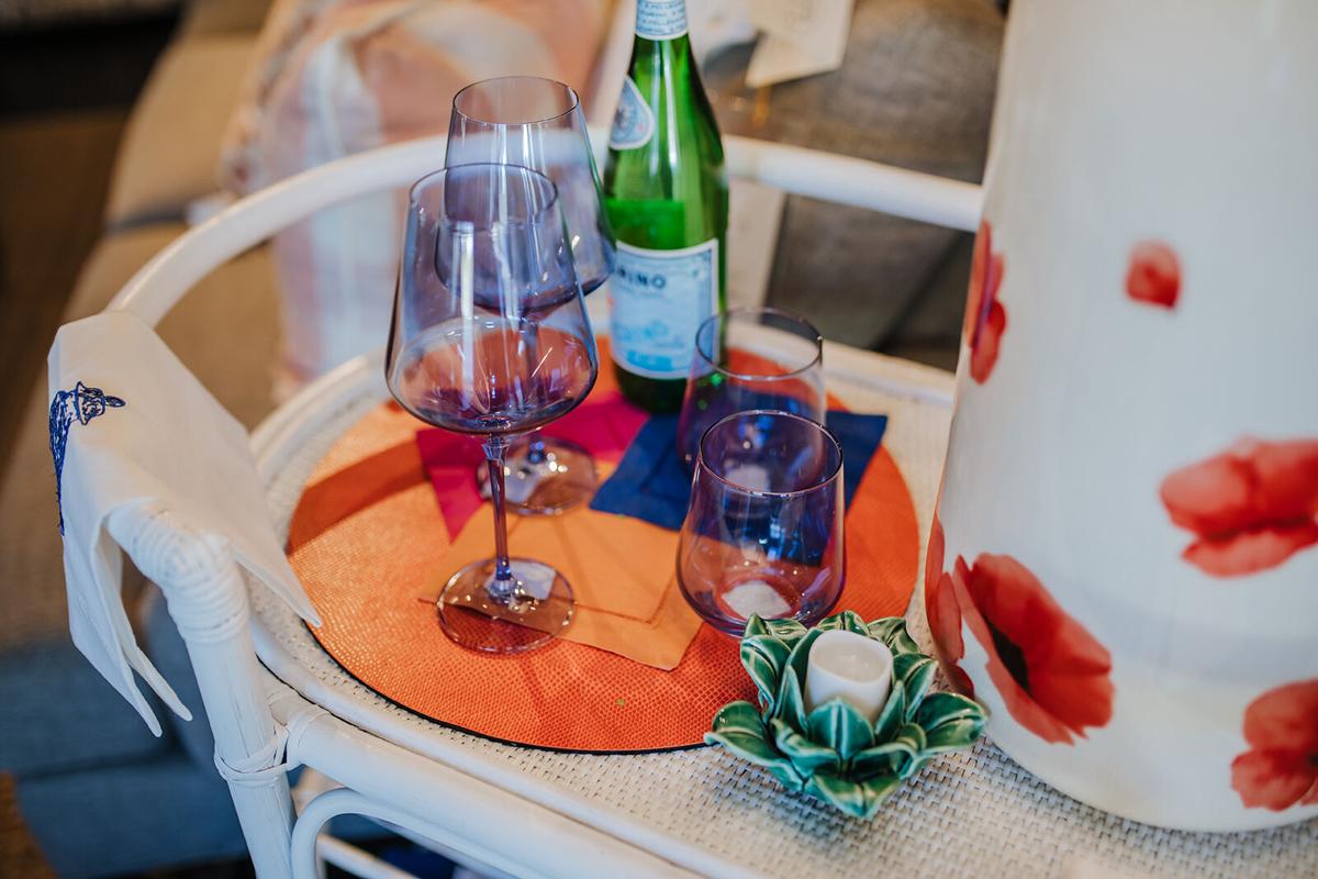 Colorful glassware