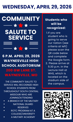 Community Salute to Service is April 29