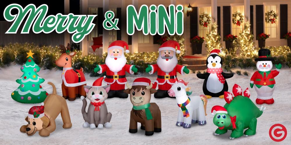 Merry and Mini: Compact Christmas Inflatables Bring Tons of Cheer!