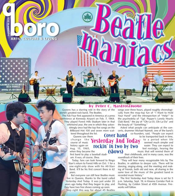Beatles cover band rocks out twice this month Sep 10, 2026 1 hr ago