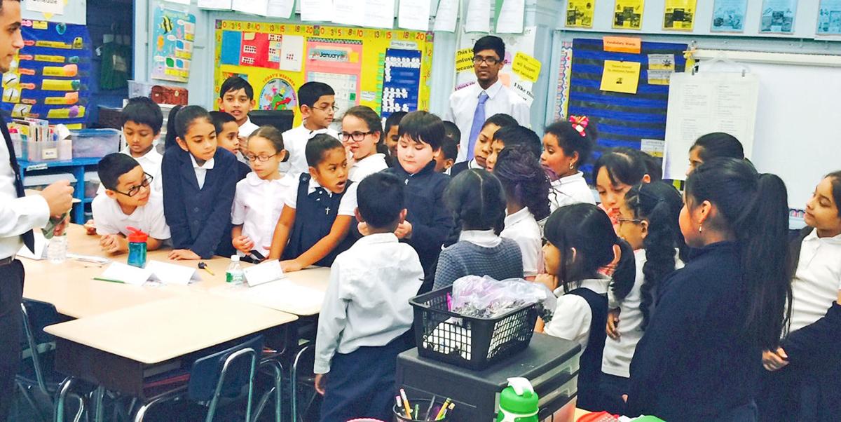 Junior Achievers from Richmond Hill High School visit PS 90! Queens