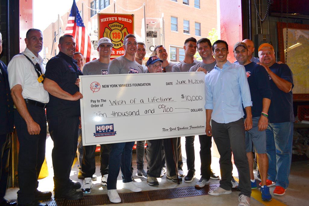 Yankees surprise former FDNY firefighter