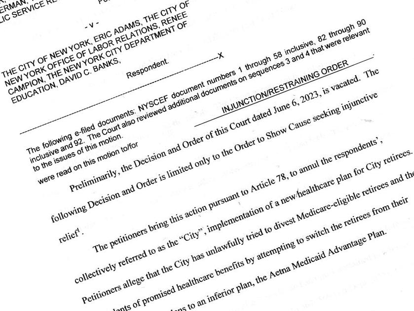 Judge orders delay of retiree benefit switch | | qchron.com
